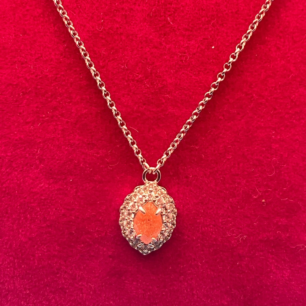 Bomb Party Sterling Silver Peach Necklace
